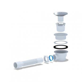 Сифон для душ.поддона 50*40 Ani Е410C АНИ пласт