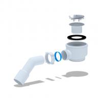 Сифон для душ.поддона 50*40 с перех трубкой 40*50 Ani Е411C АНИ пласт