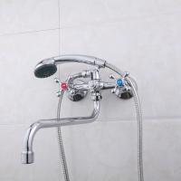 Смеситель для ванны и раковины 1/2 кер F2208 FRAP с шар перекл КРЕСТ, S излив, хром, латунь