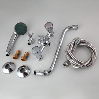 Смеситель для ванны и раковины 1/2 кер F2209 FRAP с шар перекл ПЕНТА, S излив, хром, латунь