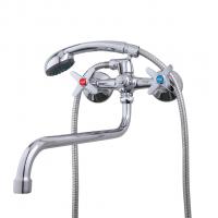 Смеситель для ванны и раковины 1/2 кер F2220 FRAP с шар перекл КРЕСТ конус, S излив, хром, латунь