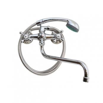 Смеситель для ванны и раковины 1/2 кер T.MARKT 08-2006 Крест ШАР ПЕРЕКЛ