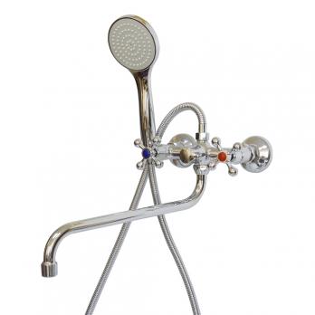 Смеситель для ванны и раковины 1/2 рез Казань КС-87 87173 мет мах КРЕСТ ЕВРО