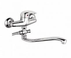 Смеситель для ванны и раковины 40к L2129-В Ledeme б/отв L-нос, силумин