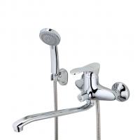 Смеситель для ванны и раковины 40к F2201 FRAP (длин. пов. S излив, хром, латунь)