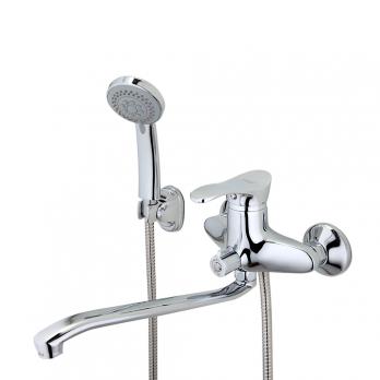 Смеситель для ванны и раковины 40к F2201 FRAP (длин. пов. S излив, хром, латунь)