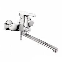 Смеситель для ванны и раковины 40к L2204 Ledeme  б/отв див корп L-нос, латунь