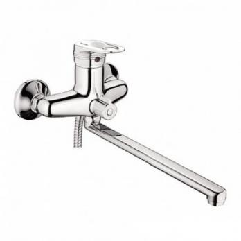 Смеситель для ванны и раковины 40к L2256 Ledeme с отв див в корпусе L-нос, латунь