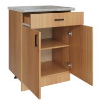 Стол разделочный 60 ольха (1 ящик), столешница гранит пёстрый