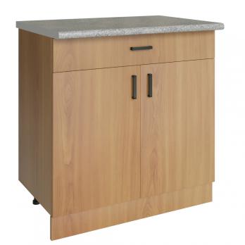 Стол разделочный 80 ольха (1 ящик), столешница гранит пёстрый