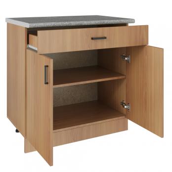 Стол разделочный 80 ольха (1 ящик), столешница гранит пёстрый