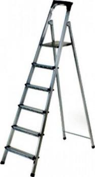 Стремянка 6 ступеней (высота до верхней ступени 121 см)
