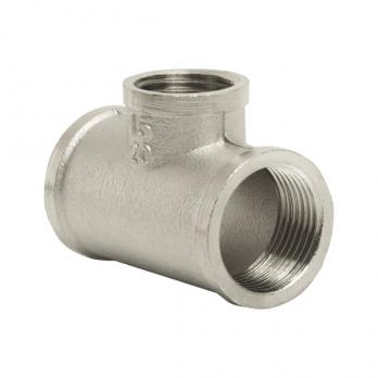 Тройник 3/4'' - 1/2'' - 3/4'' вн/вн/вн VRT® никель