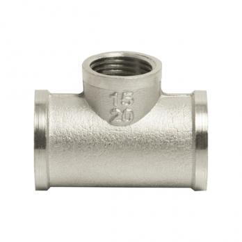 Тройник 3/4'' - 1/2'' - 3/4'' вн/вн/вн VRT® никель