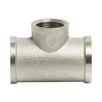 Тройник 3/4'' - 1/2'' - 3/4'' вн/вн/вн VRT® никель