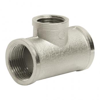 Тройник 3/4'' - 1/2'' - 3/4'' вн/вн/вн VRT® никель