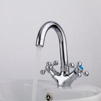 Смеситель для раковины 1/2 кер F1319 FRAP Крест (выс.пов.излив, п/шпильку, хром, силумин)