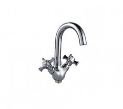 Смеситель для раковины 1/2 кер F1324 FRAP (выс.пов.излив, п/гайку, хром, силумин)