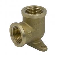 Уголок 1/2'' вн/вн ЛАТ LEXLINE 15 с креплением 15