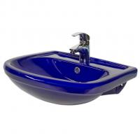 Раковина накладная "Альфана-52" синяя (ОК)