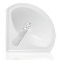 Умывальник "Веер" угловой 36*36 с отв, с крепл. (Sanita)