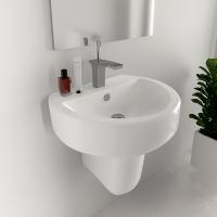 Умывальник-тюльпан "Best-55" с отв c полупьедесталом (Sanita Luxe)