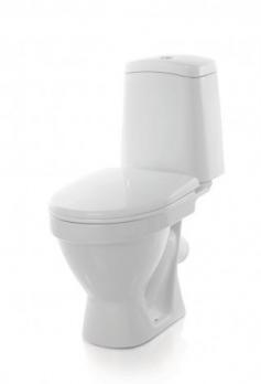 Унитаз-компакт "Лада" эконом/СТАНДАРТ (кос, нижн, арм.Уклад/Инкоэр, сид.полипропилен) (Sanita)