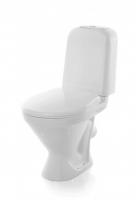 Унитаз-компакт "Самарский" эконом/СТАНДАРТ (кос, нижн, арм.Уклад/Инкоэр, сид.полипропилен) (Sanita)