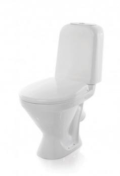 Унитаз-компакт "Самарский" эконом/СТАНДАРТ (кос, нижн, арм.Уклад/Инкоэр, сид.полипропилен) (Sanita)