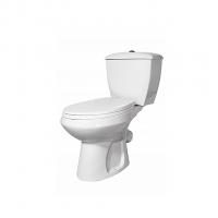 Унитаз-компакт "Элисса" белый (косой, НИЖН, сид. полипроп. с мет.крепл, арм) (Ст.Оскол)