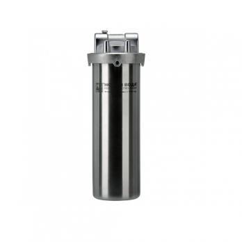 Фильтр магистральный 1/2'' для гор. воды 10" (металл нерж) PRIO (НОВАЯ ВОДА) (А082)