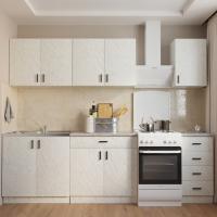 шкаф навесной кухонный 50 белый мрамор