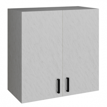 шкаф навесной кухонный 60 белый мрамор