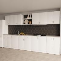 шкаф навесной кухонный с сушкой 80 белый (2 места)