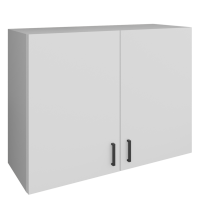 шкаф навесной кухонный с сушкой 80 белый (2 места)