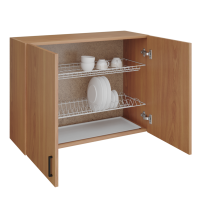 шкаф навесной кухонный с сушкой 80 ольха (2 места)