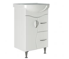 Тумба д/ванной "КЛАССИК-52" под раковину Альфана-52 (ОК) (ПВХ)