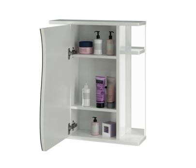 Зеркальный шкаф "Классик-55" левый без подсветки (ПВХ)