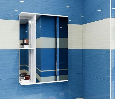 Зеркальный шкаф "Стандарт-50" правый без подсветки (ПВХ)