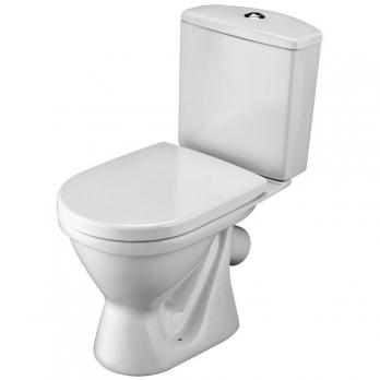 Унитаз-компакт "Алькор 2РА а/вспл дюропласт" (кос.вып,нижн.подв. 2-кн.арм Уклад, сид.) (Santek)