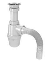 Сифон для кухни 1 1/2"*40  с гофрой 40*40/50 B0115-АК САНДЕСАНТ