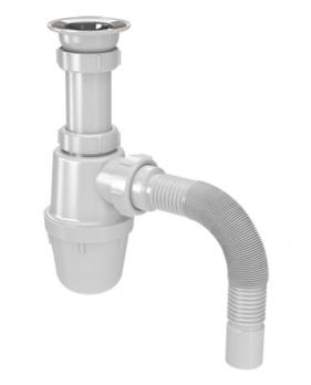 Сифон для кухни 1 1/2"*40  с гофрой 40*40/50 B0115-АК САНДЕСАНТ