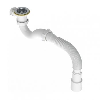 Сифон для душ.поддона 1 1/2*40 с гофро трубой 40*40/50 V120-АК САНДЕСАНТ