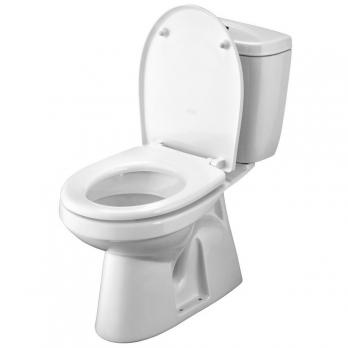 Унитаз-компакт "Анимо 2РА" в пол (нижн.подв, 2-кн.арм. Уклад, дюро сид.) (Santek)