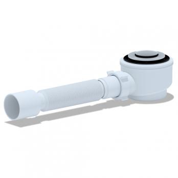 Сифон для душ.поддона 50*40 Сlick-Clackс гофрой 40*50 Ani Е415CL АНИ пласт