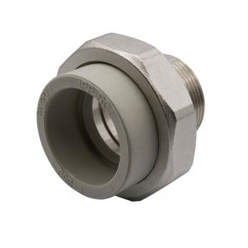 Муфта комб. разъемная, нар 50х1 1/2'' EVER® plast  СЕРЫЙ (Россия)