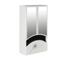 Зеркальный шкаф "РАДУГА-46" ОДУВАНЧИК белый без подсветки