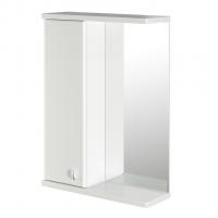 Зеркальный шкаф "НОРД-55" левый без подсветки (ПВХ)