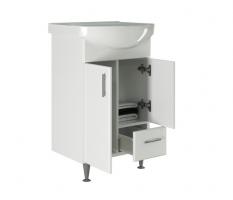 Тумба д/ванной "ВЕСТА-52" под раковину Альфана-52 (ОК) (ПВХ)