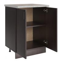 Стол разделочный 60 венге, столешница гранит пёстрый